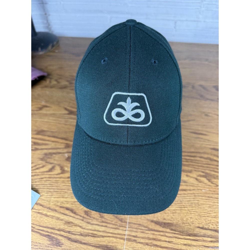Pioneer Seeds Hat Cap Fitted Mens One Size‎ Green Embroidered Stretch Fit Farm